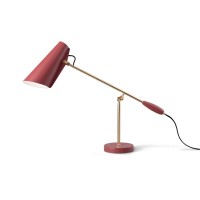 Red table lamp adjustable desk lamp for hotel lighting