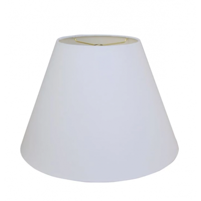 white pvc hard back linen cone lampshade  handicraft floor lamp shade