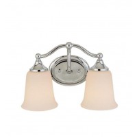 4 lights glass drum lampshade vanity lamp with brushed nickel finish for bathroom hotel